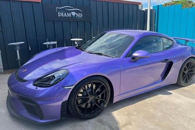 Porsche with Car Paint Protection Film